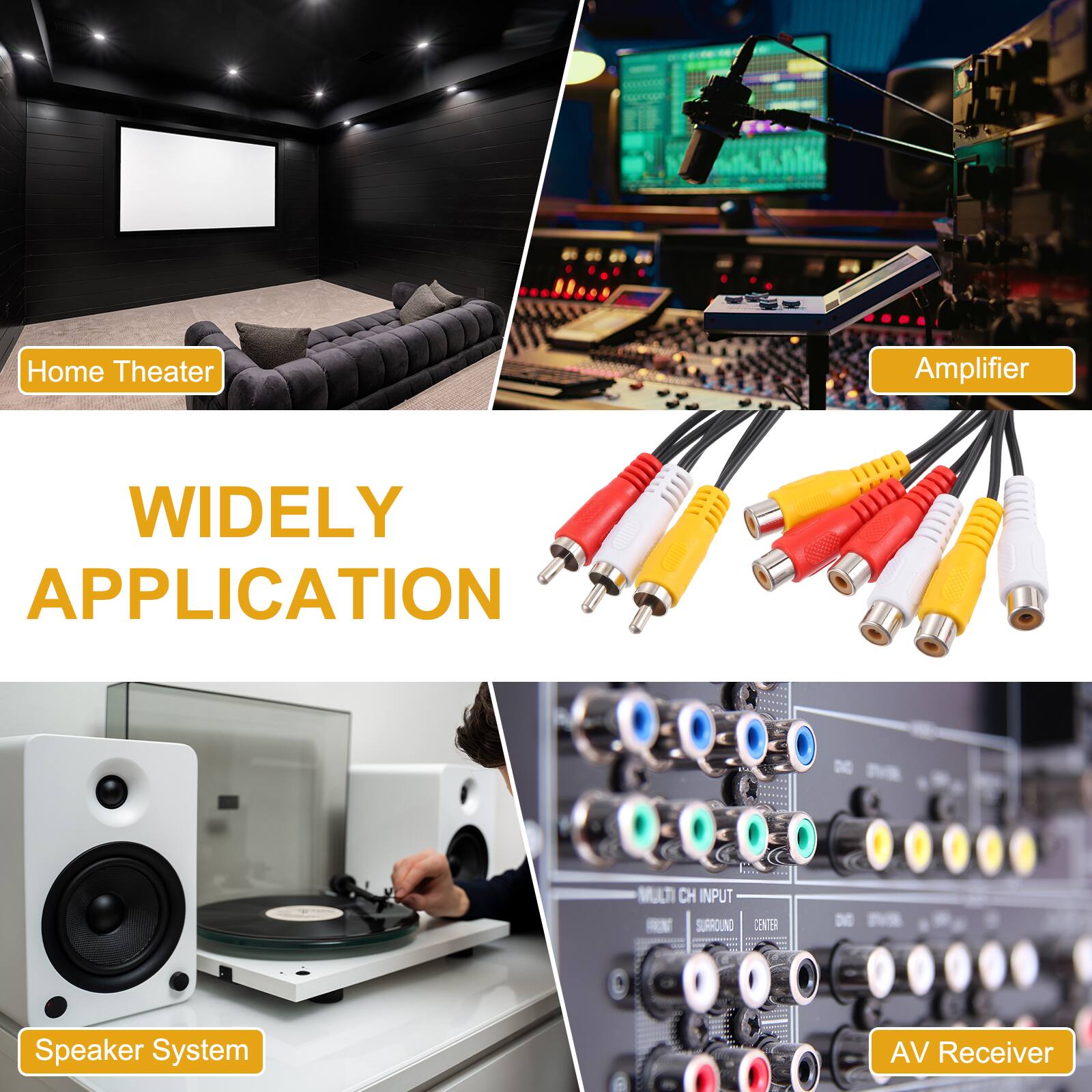 Home Theater Amplifier WIDELY APPLICATION MULTI CH INPUT NN SURROUND CENTER - DE Speaker System AV Receiver