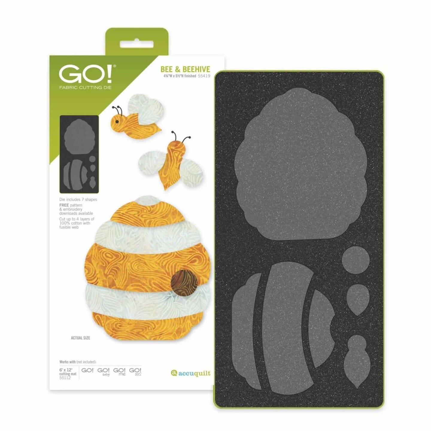 AccuQuilt - GO! Bee & Beehive Die - Multicolor