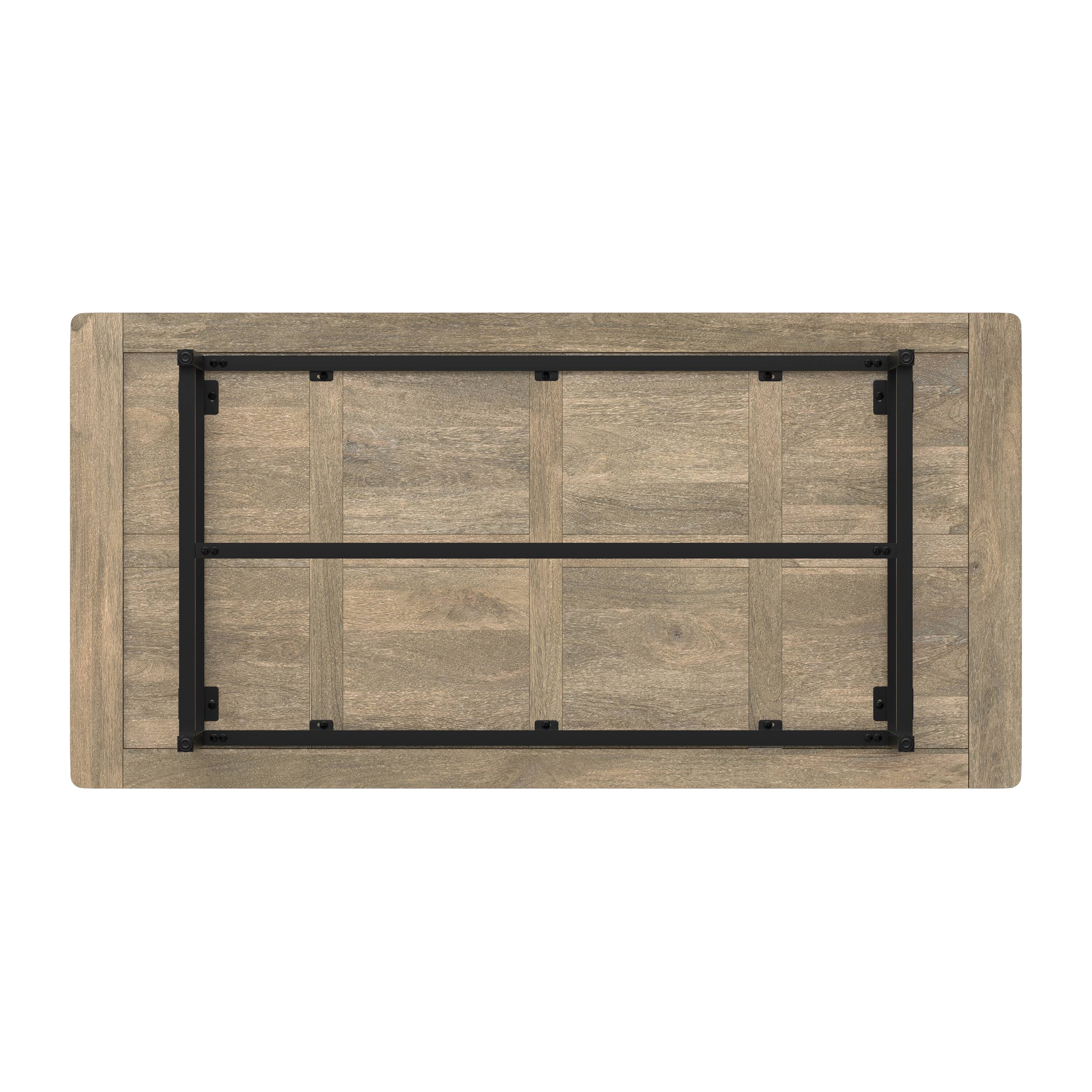 Alt View 2. Simpli Home - Campbell 72 inch x 36 inch Rectangle Modern Industrial Dining Table in Grey Wash - Grey Wash.