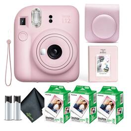 Fujifilm - INSTAX MINI 12 Instant Film Camera with Instant Film - Blossom Pink