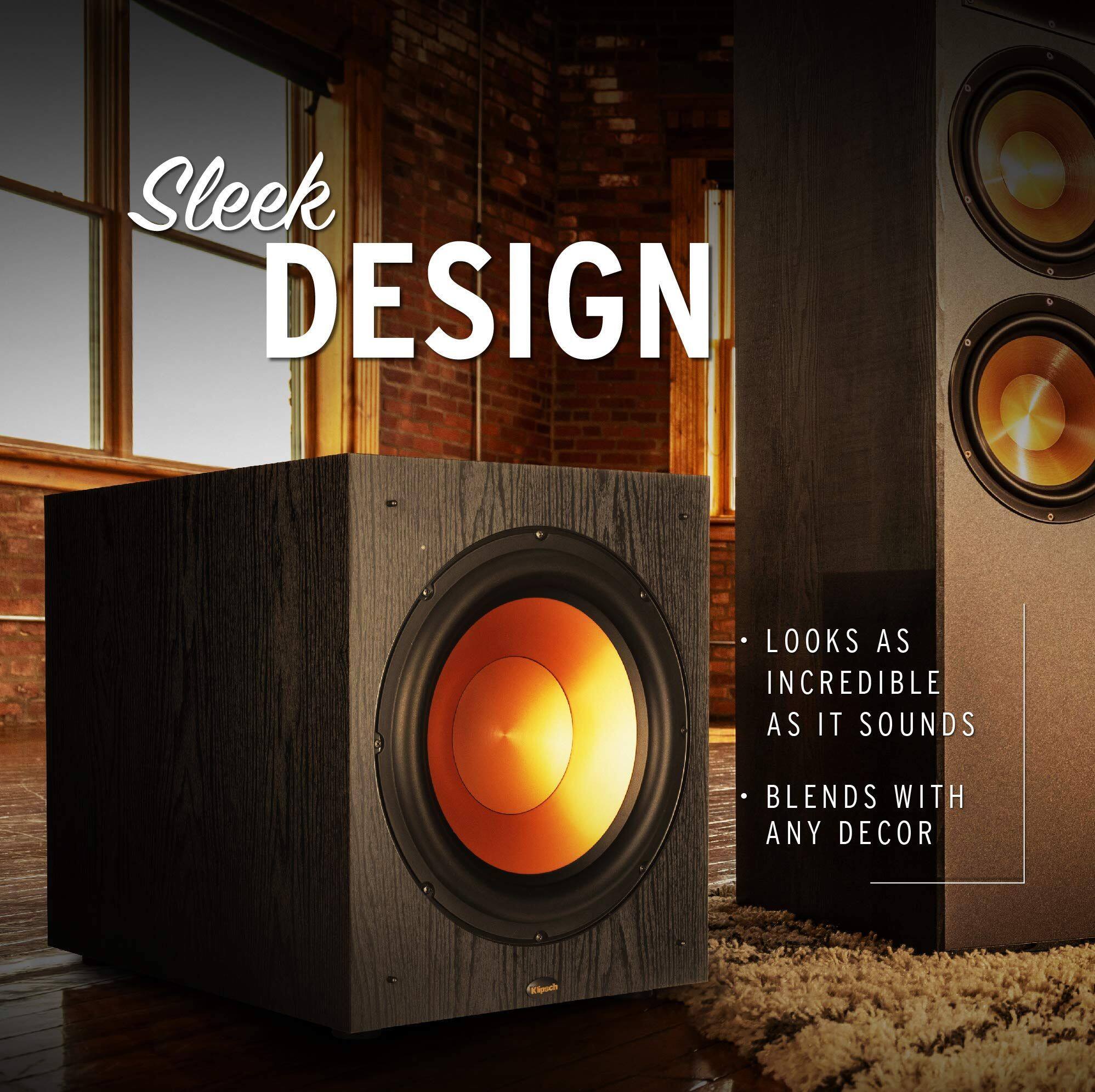 Sleek DESIGN  
LOOKS AS INCREDIBLE AS IT SOUNDS  
BLENDS WITH ANY DECOR