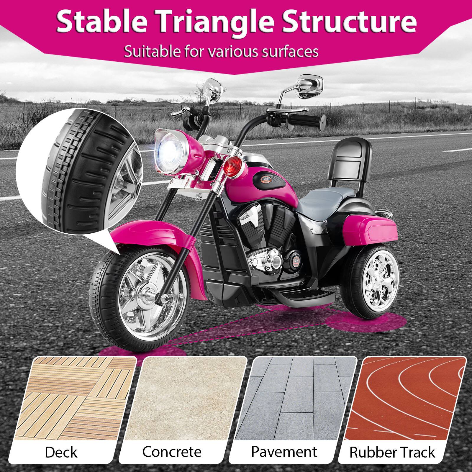Stable Triangle Structure  
Suitable for various surfaces  

Deck  
Concrete  
Pavement  
Rubber Track