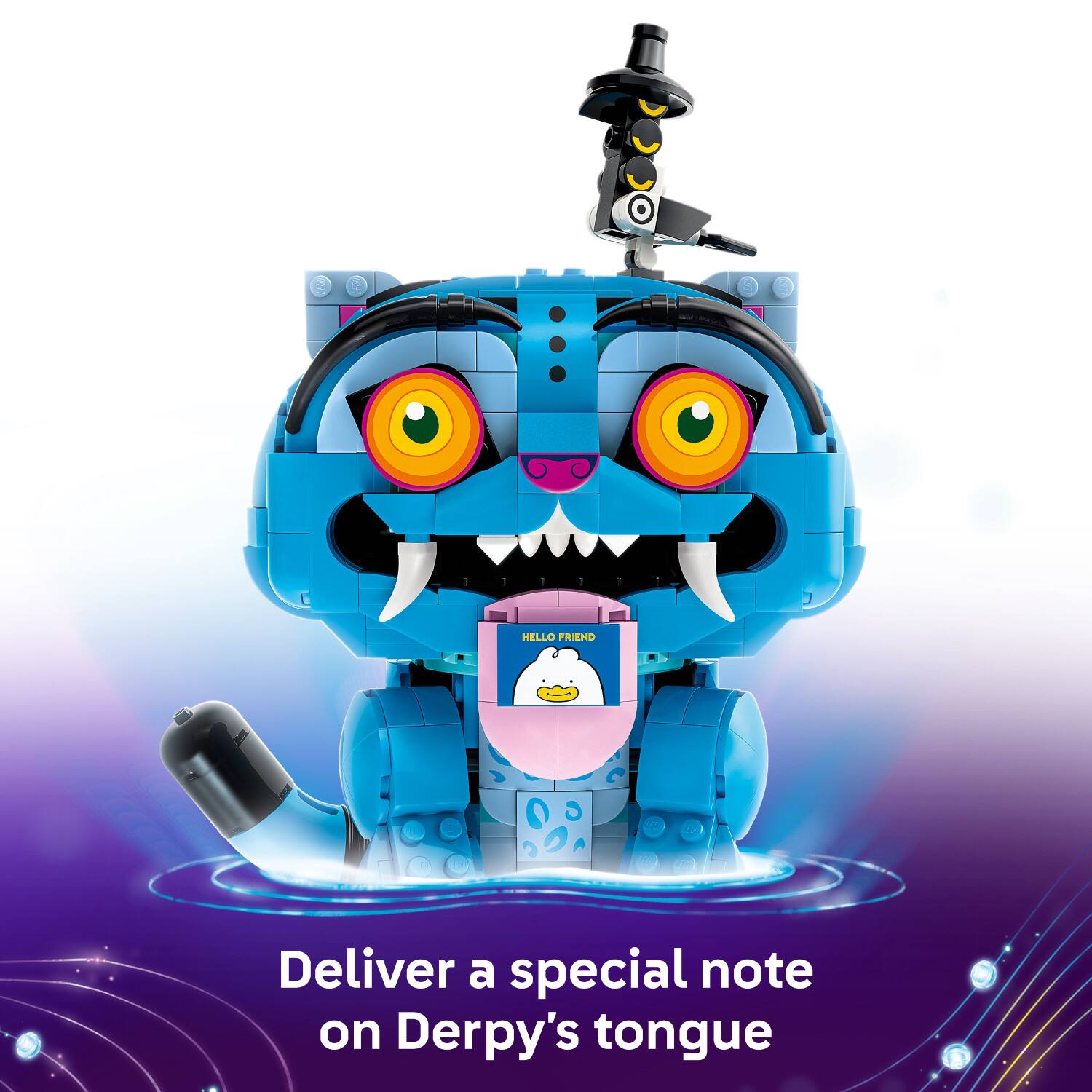 HELLO FRIEND Deliver a special note on Derpy's tongue