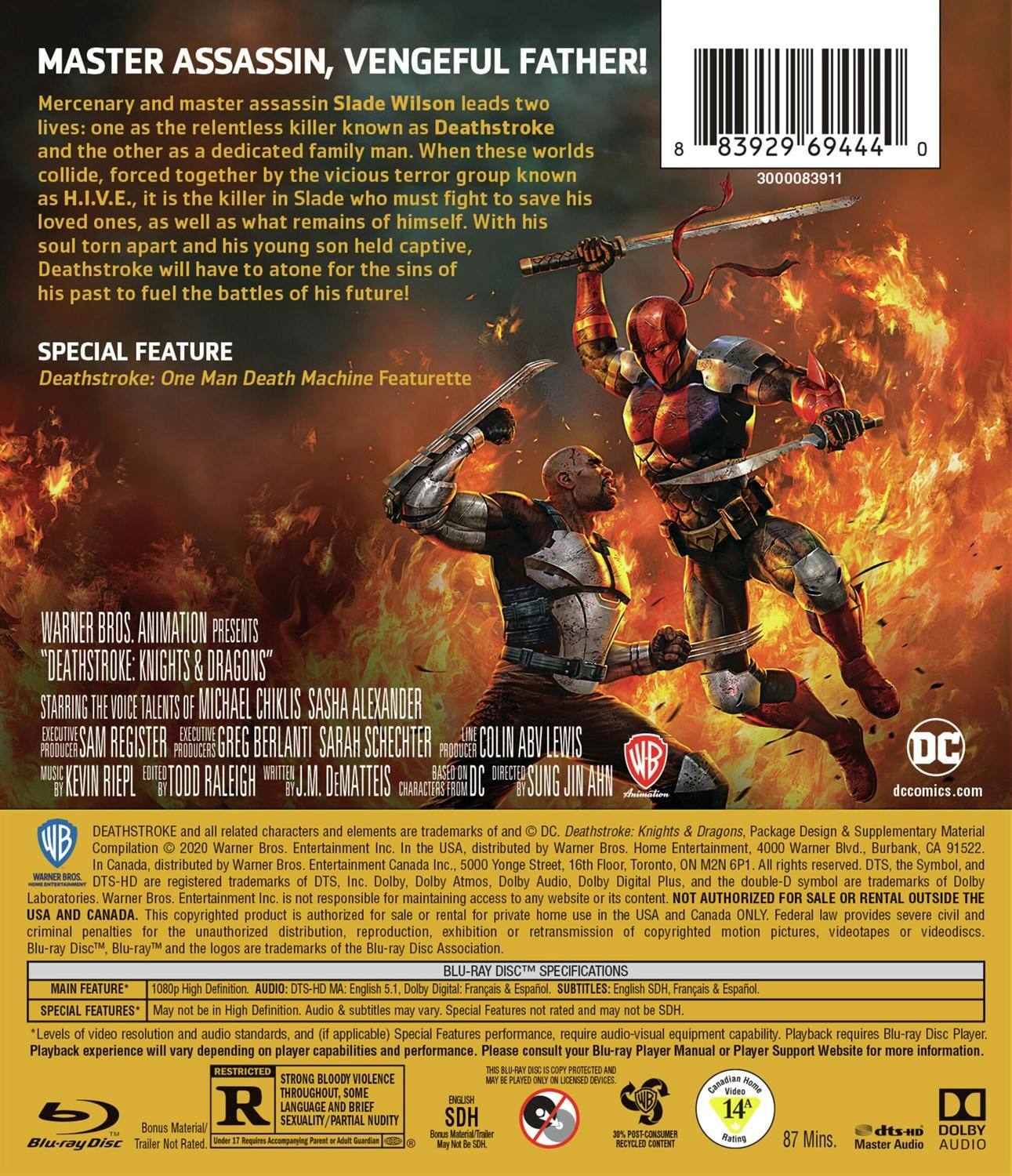 Back. Deathstroke: Knights & Dragons [Blu-ray].