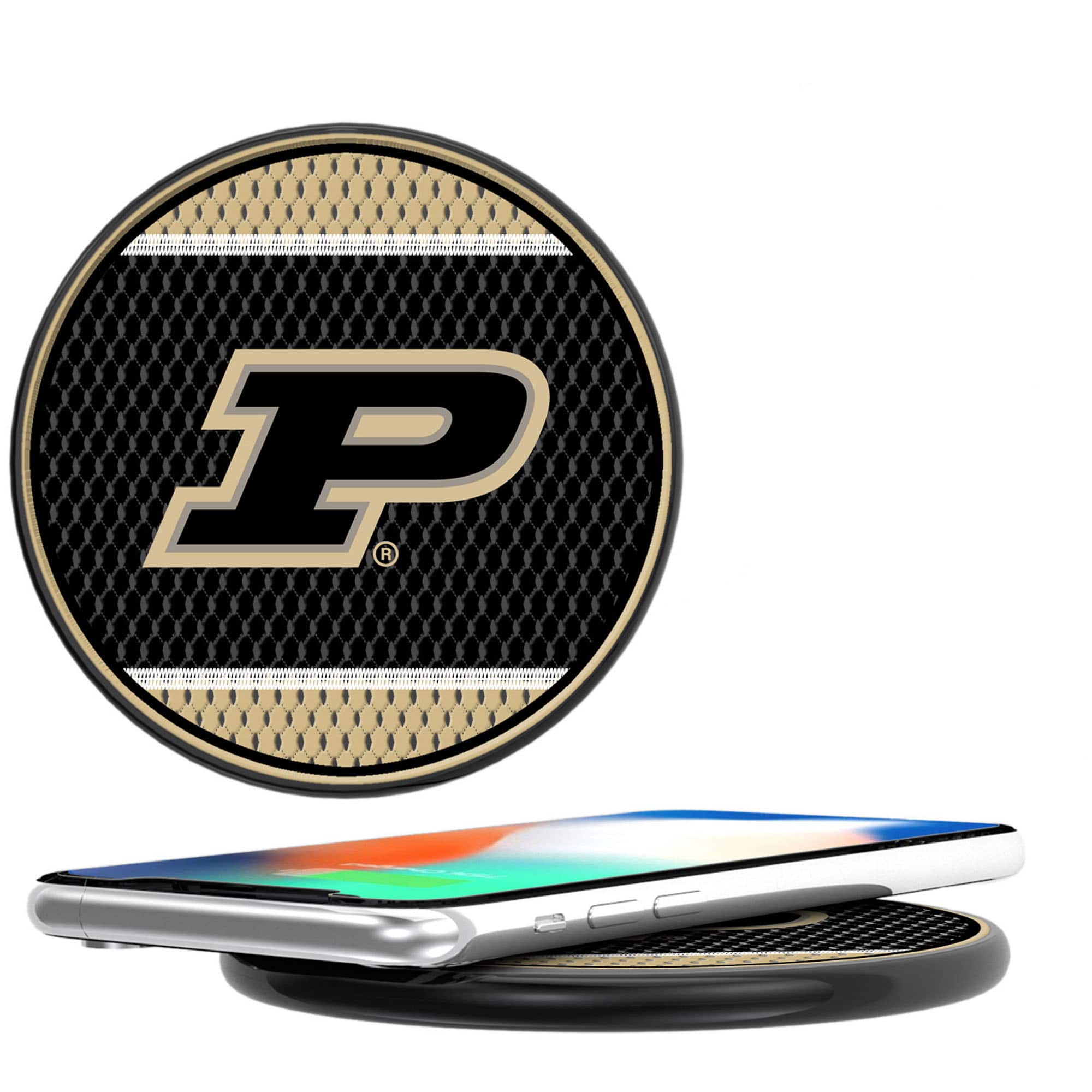 Keyscaper - Purdue Boilermakers Wireless Charging Pad - Multicolor