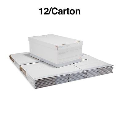 Alt View 8. Staples - Staples Medium Duty File Box, Lift Off Lid, Legal, White/Gray, 12/Carton (TR59217) - White/Gray.