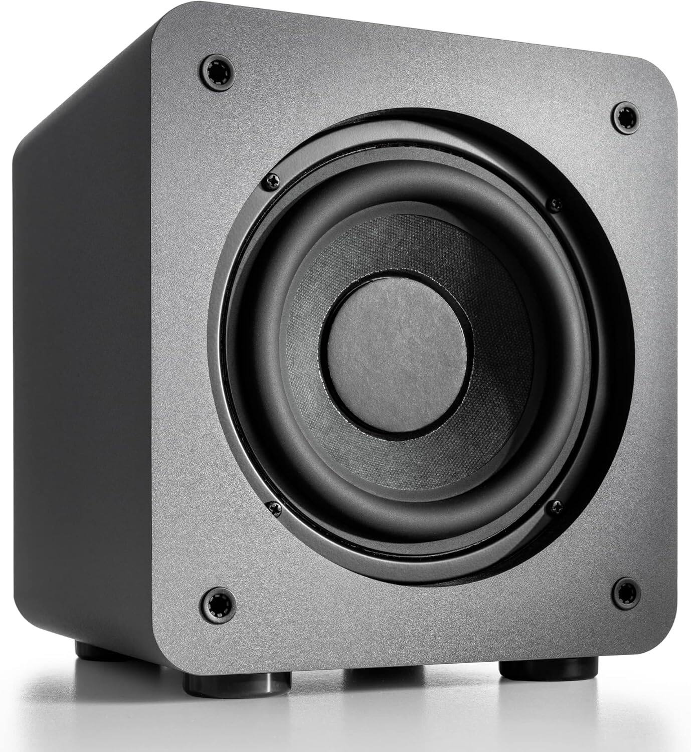 Angle. Audioengine - S6 Wireless Subwoofer - Gray.