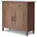 Angle. Simpli Home - Connaught Entryway Storage Cabinet - Medium Saddle Brown.