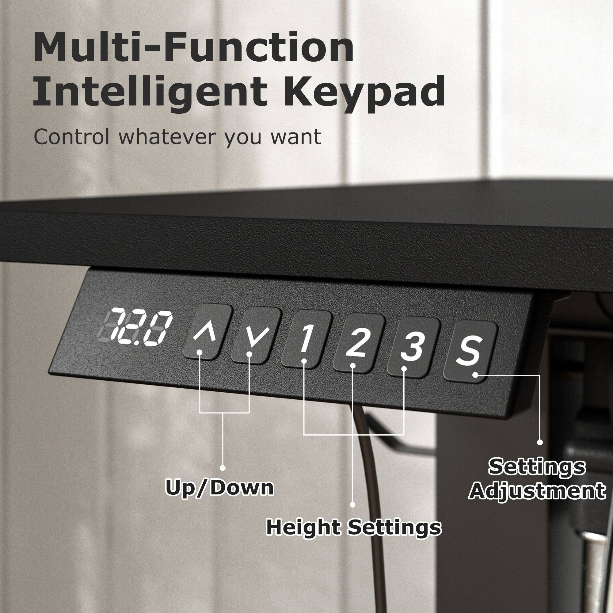 Multi-Function Intelligent Keypad  
Control whatever you want  

028 A V 1 2 3 S  

Up/Down  
Height Settings  
Settings Adjustment