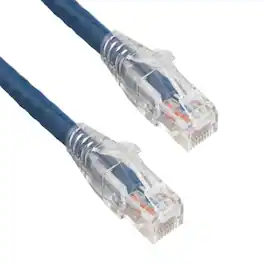 Sanoxy - 25ft Cat6 Ethernet Cable 550 MHz UTP Network Patch Cord with Clear Snagless Boot - Blue