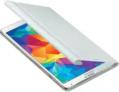 Front. Samsung - Samsung Galaxy Book Cover I Color: White - White.