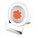 Front. Keyscaper - Clemson Tigers Linen Print Nightlight Charger & Bluetooth Speaker - White.
