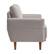 Alt View Zoom 1. CorLiving - Clara 2 Seat Fabric Sofa Loveseat with wood legs - Light Gray.