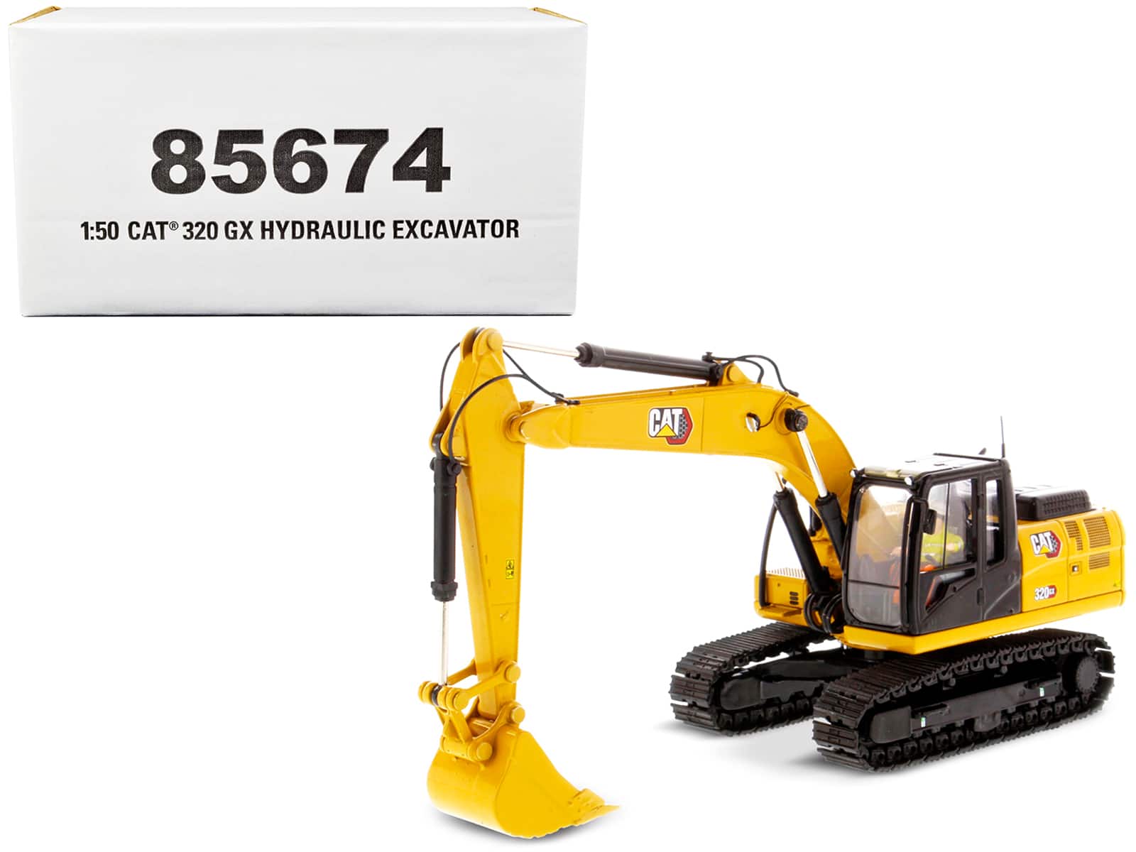 "CAT Caterpillar 320 GX Hydraulic Excavator with Operator ""High Line"" Series 1/50 Diecast Model by Diecast Masters" price history on PriceWatchPro