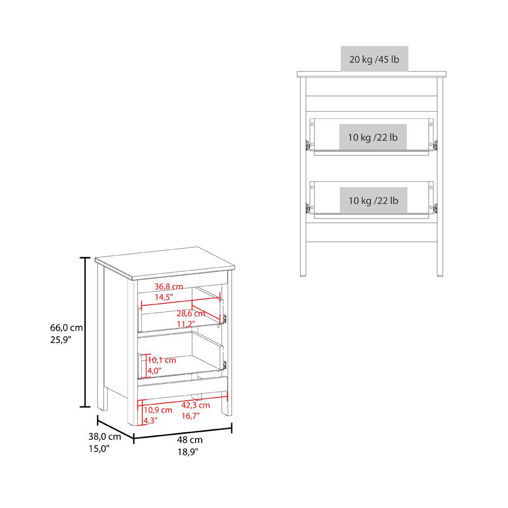 20 kg / 45 lb  
10 kg / 22 lb  
10 kg / 22 lb  

66.0 cm / 25.9"  
38.0 cm / 15.0"  
48 cm / 18.9"  

36.8 cm / 14.5"  
28.6 cm / 11.2"  
10.1 cm / 4.0"  
10.9 cm / 4.3"  
42.3 cm / 16.7"