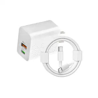 Qixxronics 35W USB C Fast Charger & 3FT Type C Cable for AirPods Qixxronics 35W USB C Fast Charger & 3FT Type C Cable for AirPods