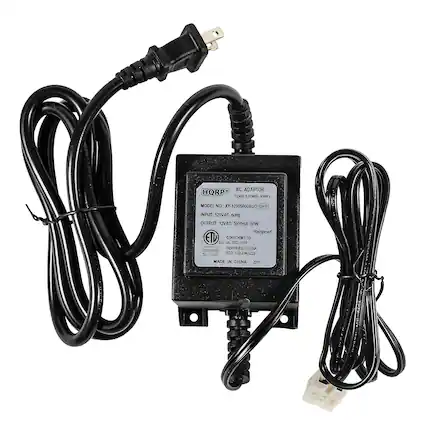 AC ADAPTOR HQRP CLASS 2 POWER SUPPLY
MODEL NO: XY-12005000AUO DHE
INPUT: 120VAC 50/60Hz
OUTPUT: 12VAC 5000mA 60W
Rainproof ETD
CONFORMS TO:
- UL STD 1303
- IEC 60950
- CSA STD C22.2 NO. 68
CERTIFIED:
- Intertek 5010558
MADE IN CHINA 2011