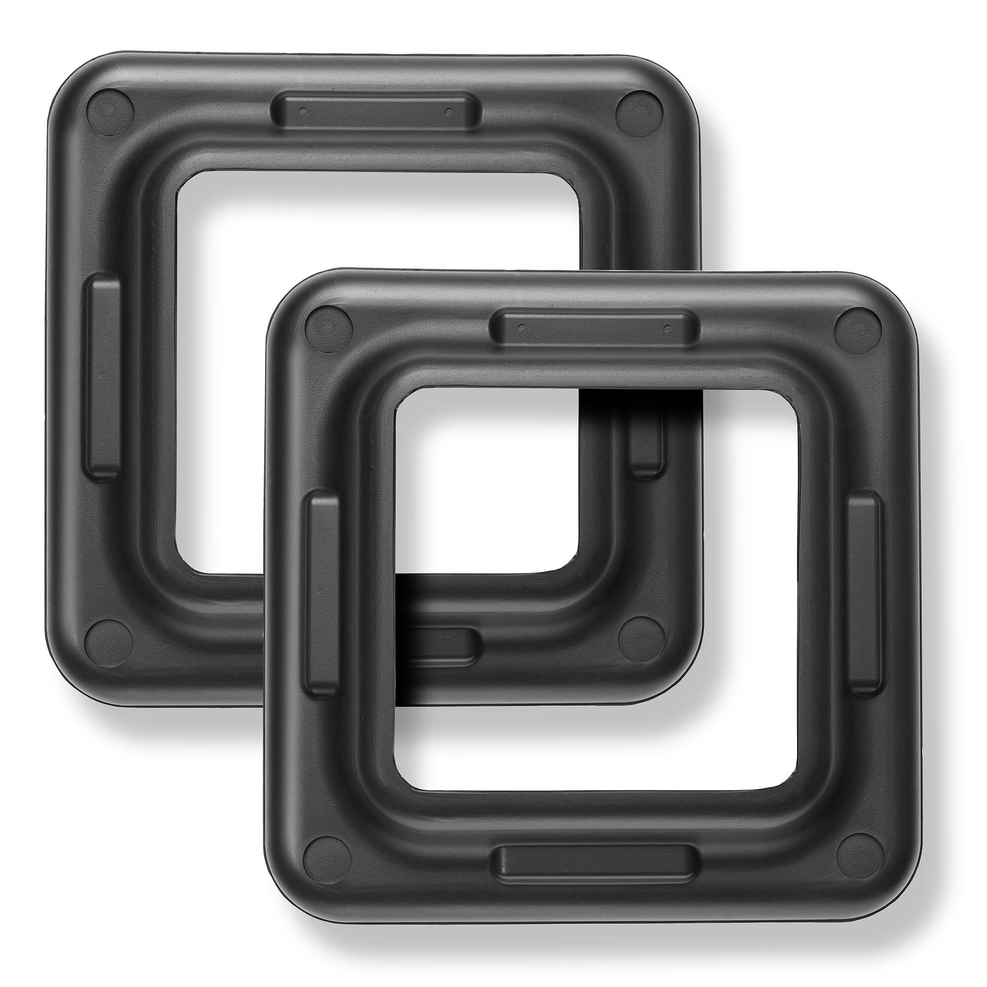 Alt View 1. Philosophy Gym - Aerobic Exercise Adjustable Step Platform Risers - 2pk - Black - Black.