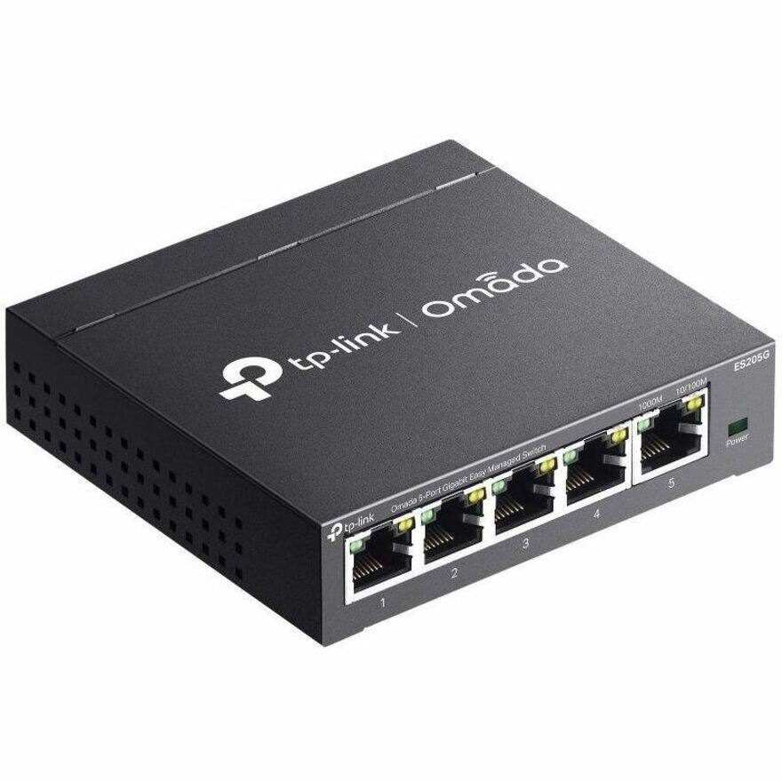 TP-Link | Omada  
ES205G  
Omada 5-Port Gigabit Easy Managed Switch  
10/100M 1000M  
Power