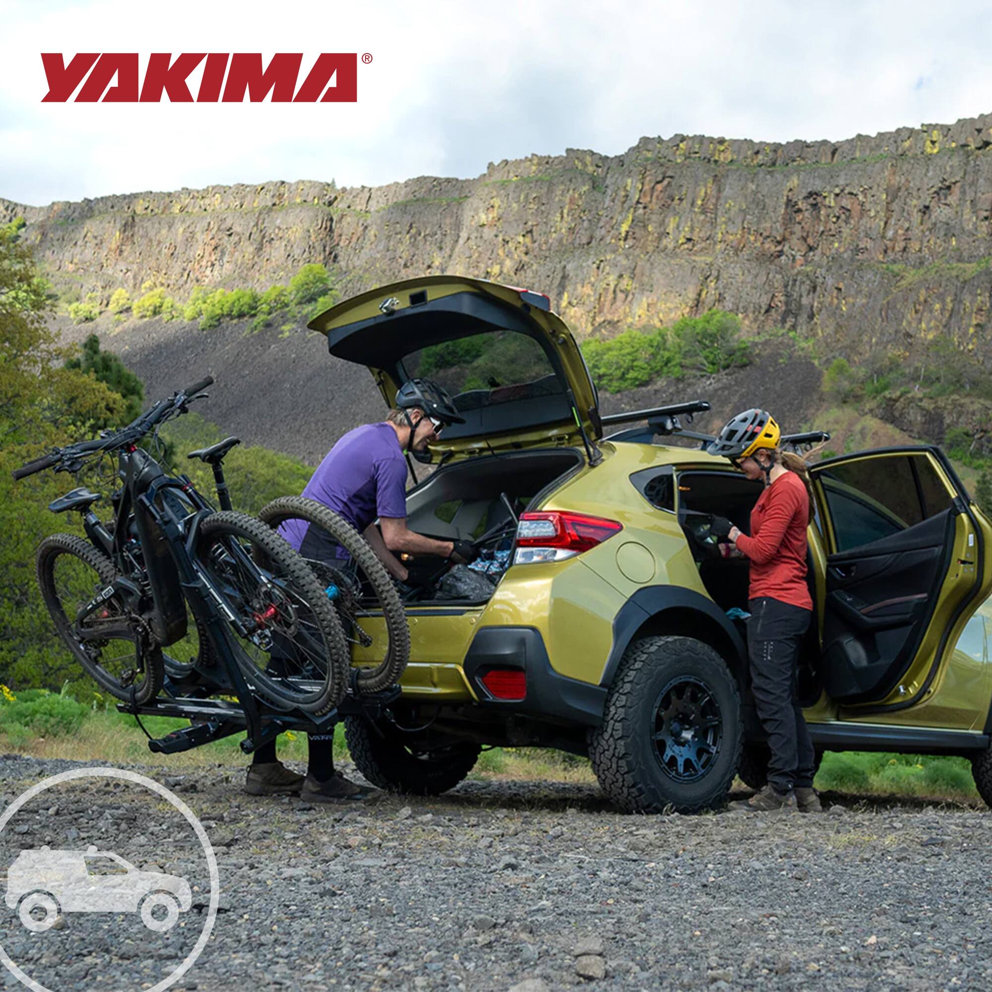 Alt View 4. Yakima - Yakima StageTwo Add-On Premium Platform 2 Bike Tray Hitch Bike Rack, Anthracite - anthracite.