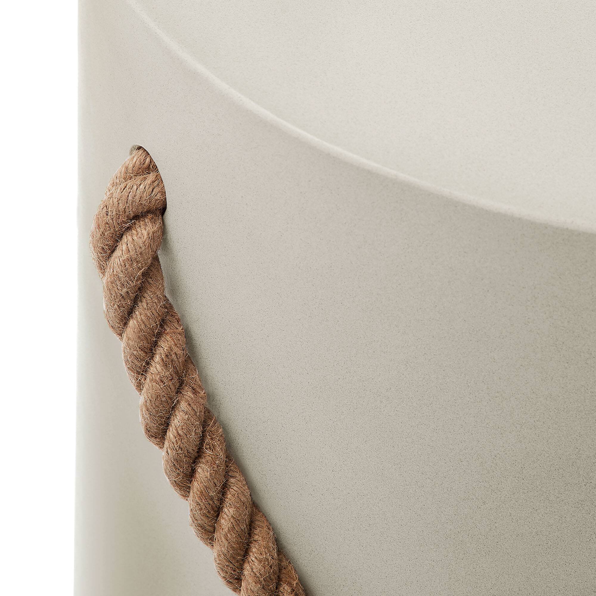 Alt View 5. Modway - Isera Indoor - Outdoor Patio Rope Concrete Side Table Stool by Modway - Light Gray.