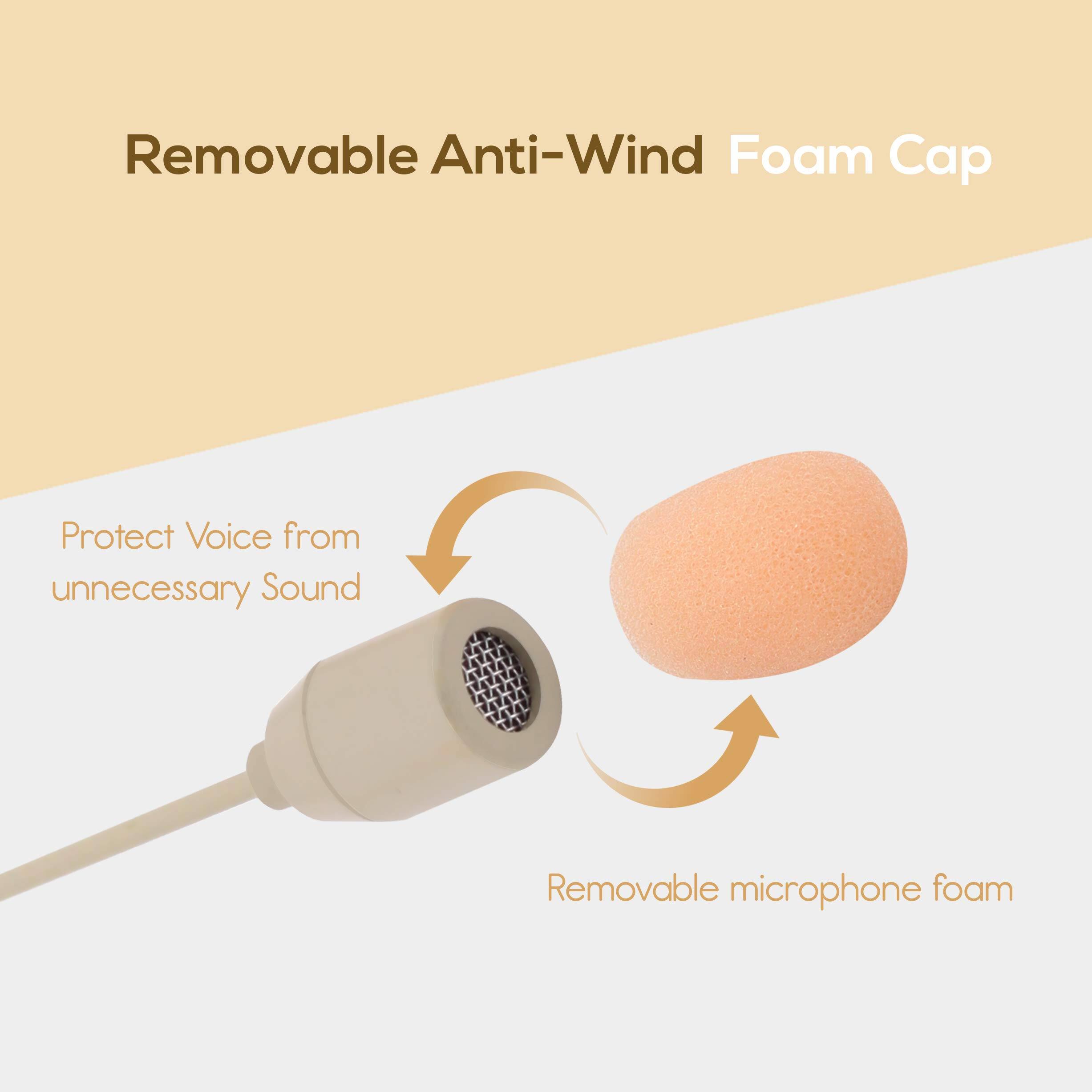 Removable Anti-Wind Foam Cap

Protect Voice from unnecessary Sound

Removable microphone foam