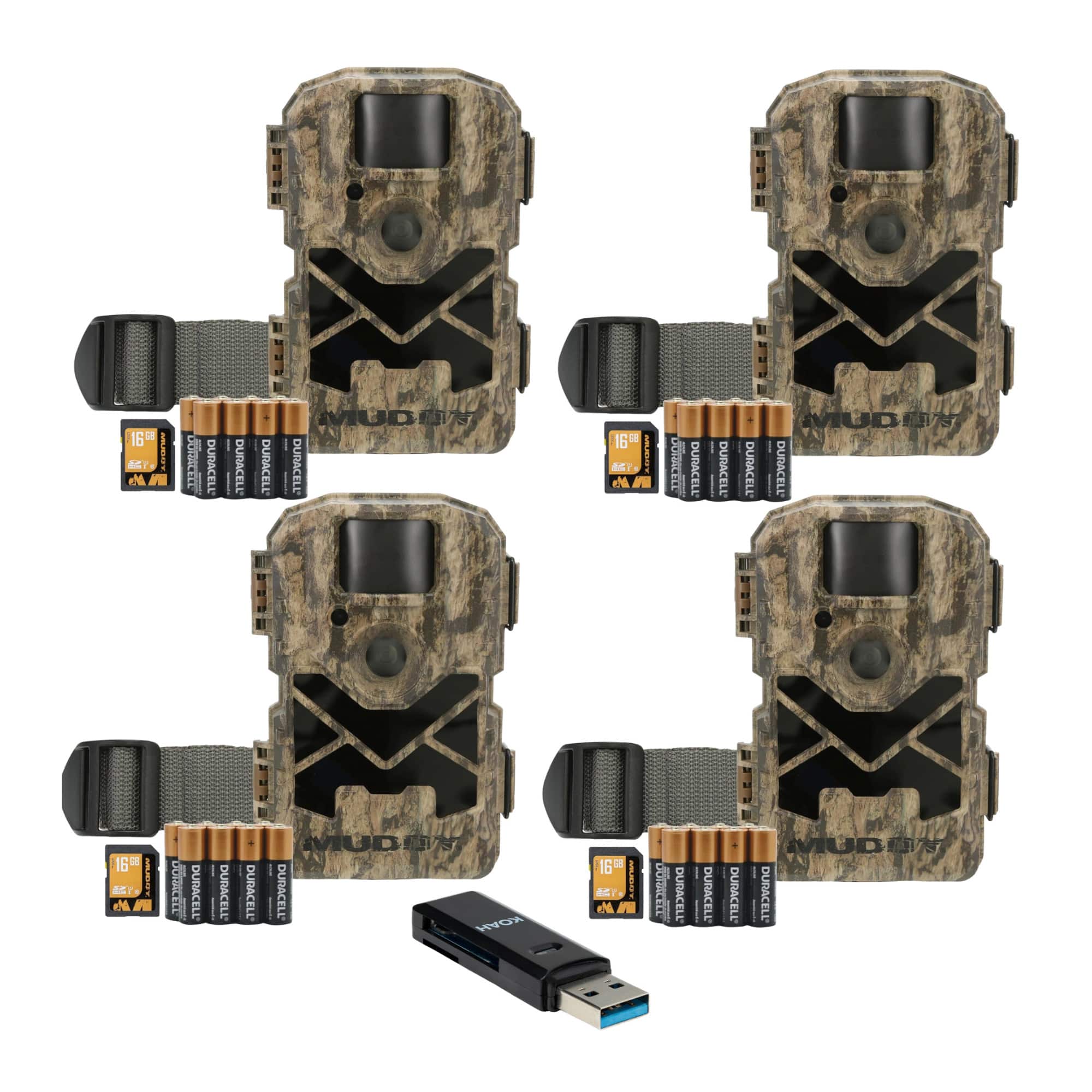 Muddy - Pro Cam 28 Trail Camera Combo with Batteries, SD Card, and Card Reader