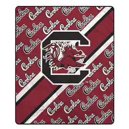 Pegasus - South Carolina Gamecocks 60" x 70" Diagonal Lined Wordmark Ultra Soft Blanket - Multicolor