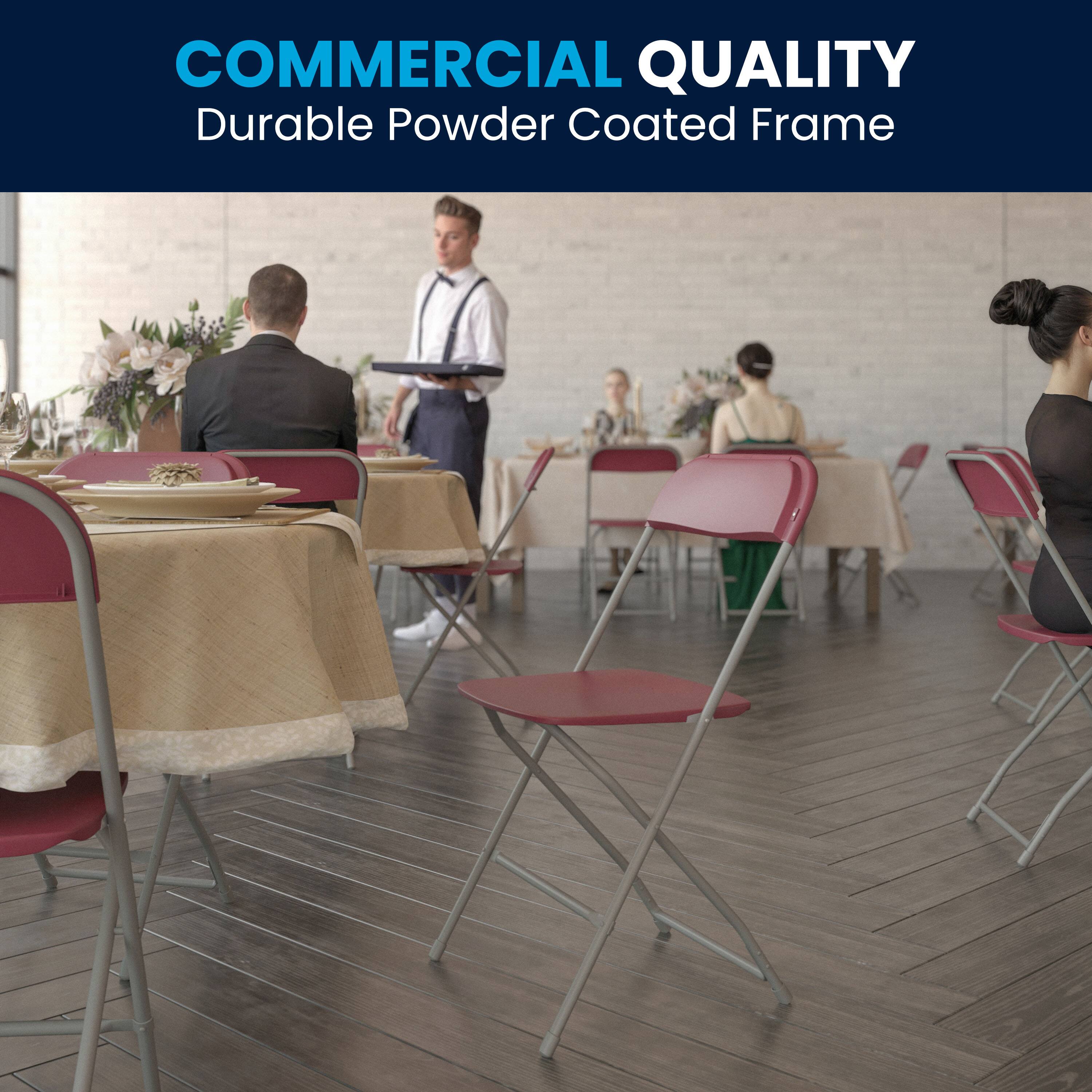 COMMERCIAL QUALITY  
Durable Powder Coated Frame