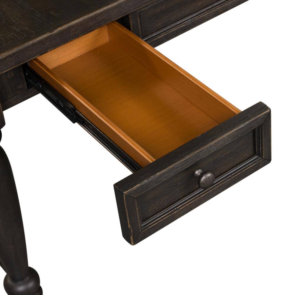 Alt View 2. Liberty Furniture Industries - Harvest Home Writing Desk in Chalkboard - Black.
