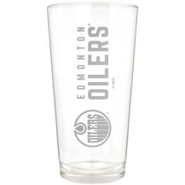 Great American Products - Edmonton Oilers Etched 16oz. Vertical Rally Cry Pint Glass - Multicolor