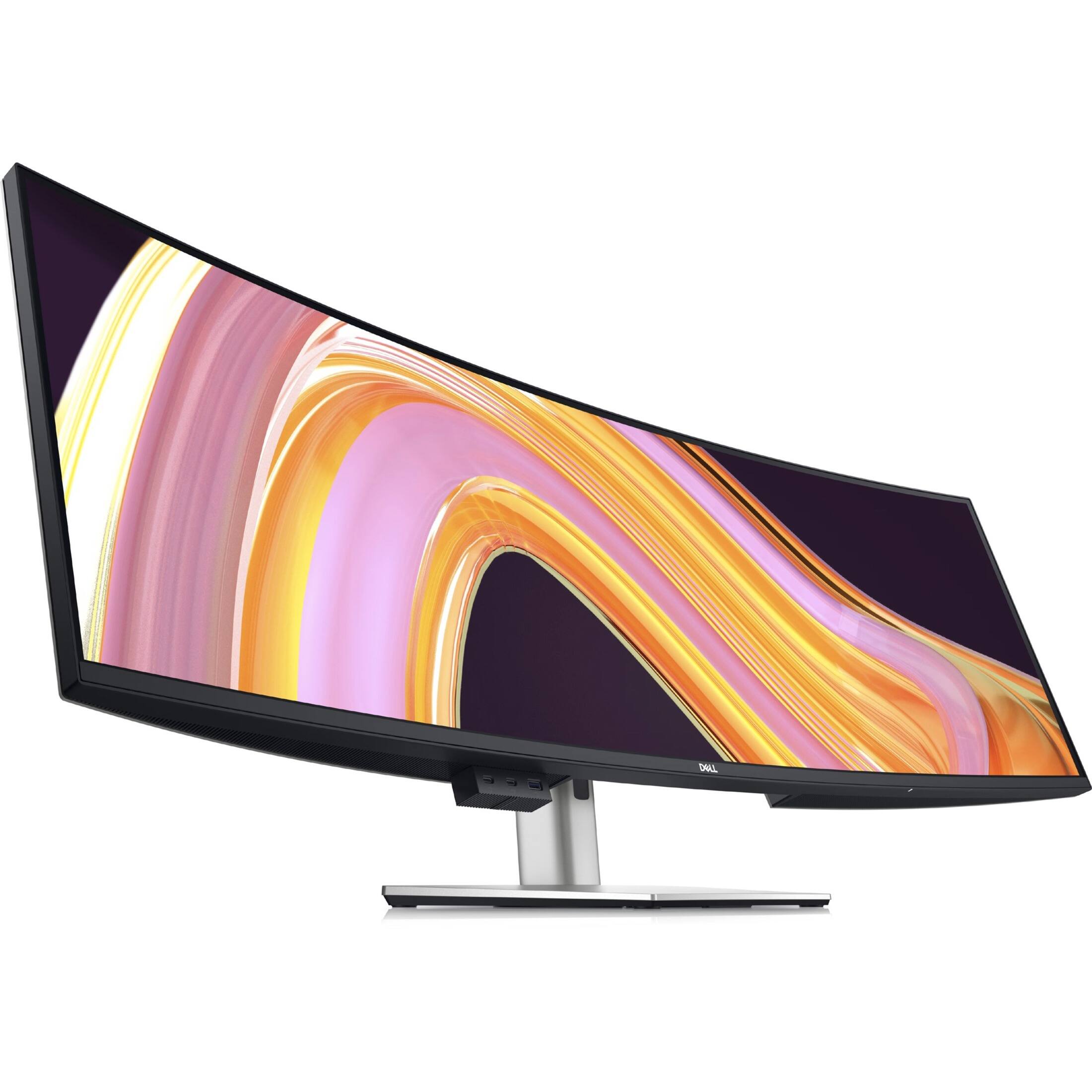 Front. Dell - Dell 49 Curved Monitor - Silver.