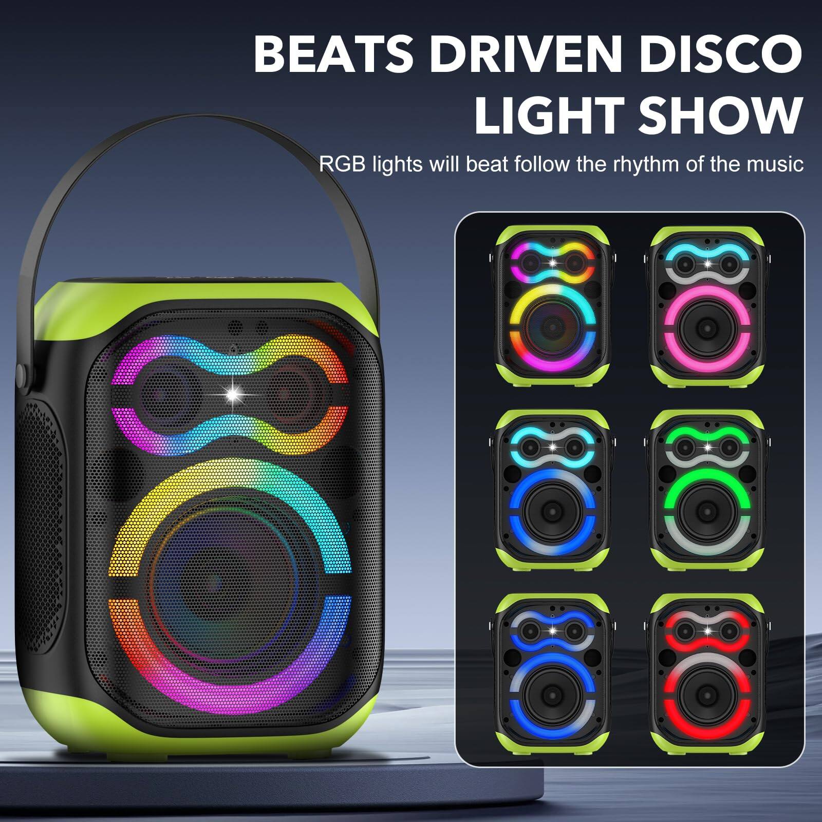 BEATS DRIVEN DISCO LIGHT SHOW

RGB lights will beat follow the rhythm of the music