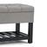 Alt View 15. Simpli Home - Saxon 44 inch Wide Traditional Rectangle Storage Ottoman Bench - Dove Gray.