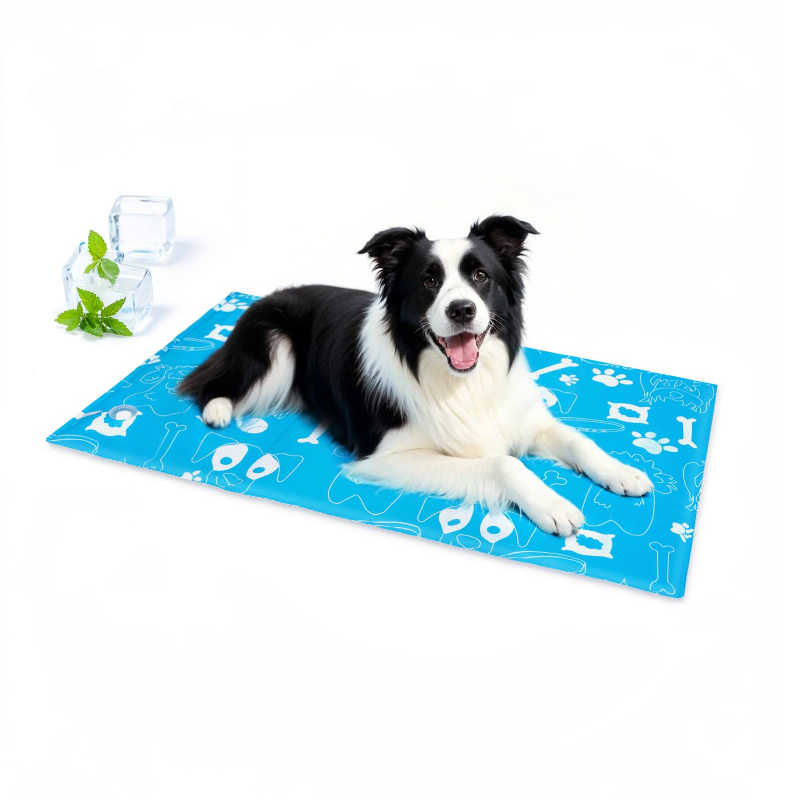 Alt View 7. Ownpets - Pet Cooling Mat Leak-proof Ice Pad for Dogs, Size XL - Sky Blue.