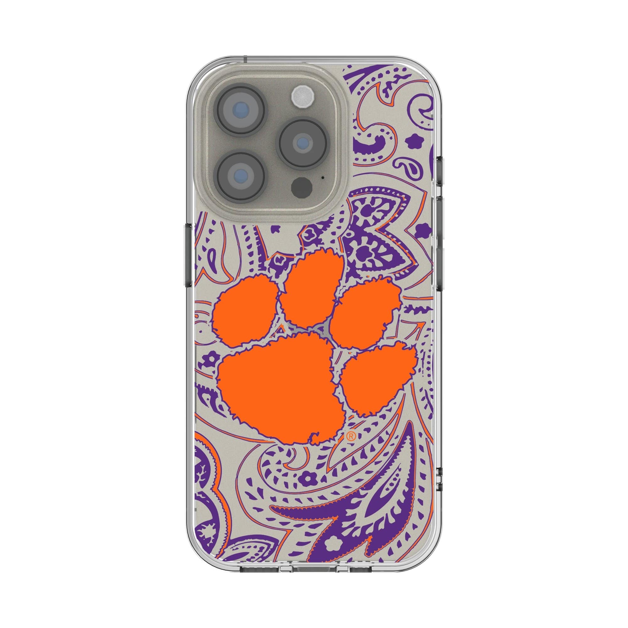 Keyscaper - NCAA - Clemson Tigers Paisley iPhone Clear Case - 16 Pro Max - Multicolor price history on PriceWatchPro