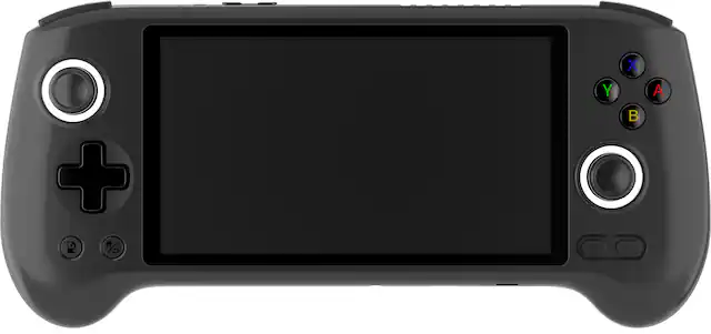 Front. Anbernic - Anbernic RG556 – 5.5″ AMOLED Retro Gaming Handheld (Android 13, Unisoc T820, 8 GB RAM, 128 GB SSD) - Black.