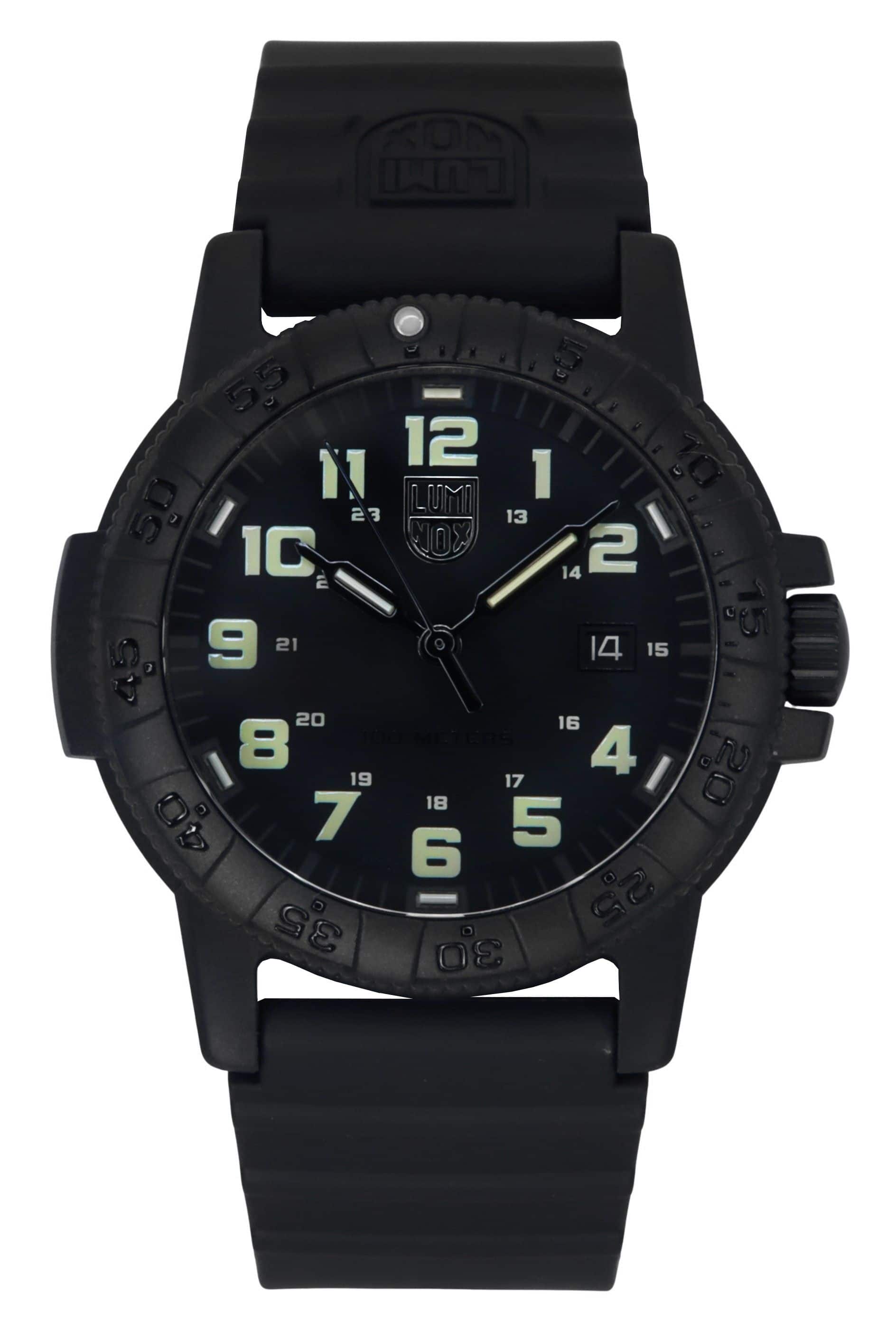 Luminox - Leatherback Sea Turtle Giant PU Strap Dial Quartz XS.0330 100M Men's Watch - Black