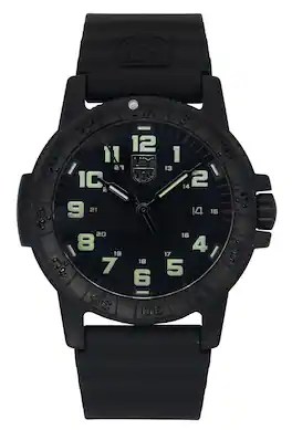 Luminox - Leatherback Sea Turtle Giant PU Strap Dial Quartz XS.0330 100M Men's Watch - Black