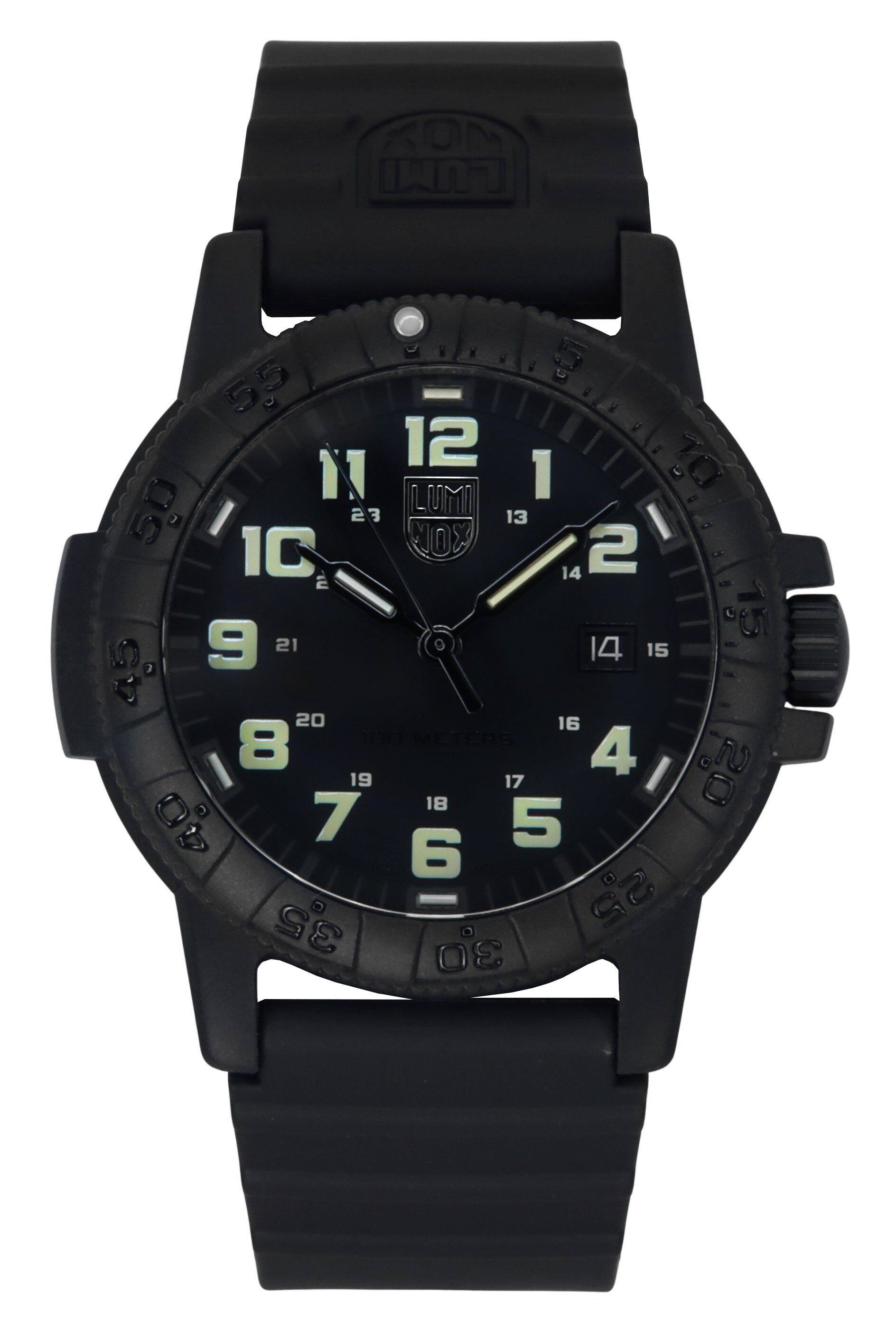 Luminox - Leatherback Sea Turtle Giant PU Strap Dial Quartz XS.0330 100M Men's Watch - Black
