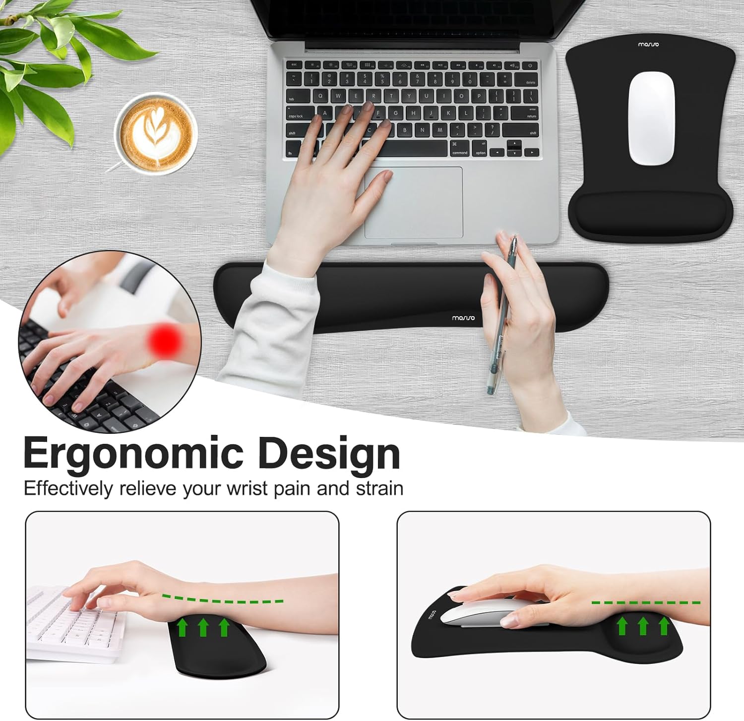 mar - - - - + - 1 - - . . - A 1 - d - . 4 - - a - 1 - . Y a  6 a - - d  . A - . 1 A . - . 1 - - E .   - . - - . - manzo Ergonomic Design Effectively relieve your wrist pain and strain