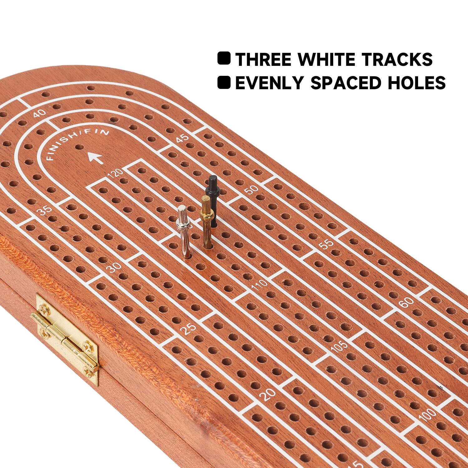 FINISH/FIN 120 35 45 50 30 25 110 55 105 60 20 100 5

THREE WHITE TRACKS EVENLY SPACED HOLES