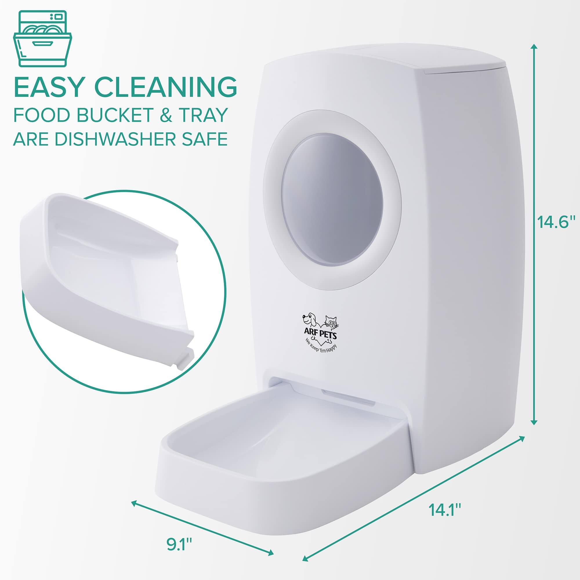 EASY CLEANING FOOD BUCKET & TRAY ARE DISHWASHER SAFE 14.6" 14.1" 9.1"