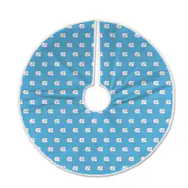 Pegasus - North Carolina Tar Heels Microplush Christmas Tree Skirt - Multicolor