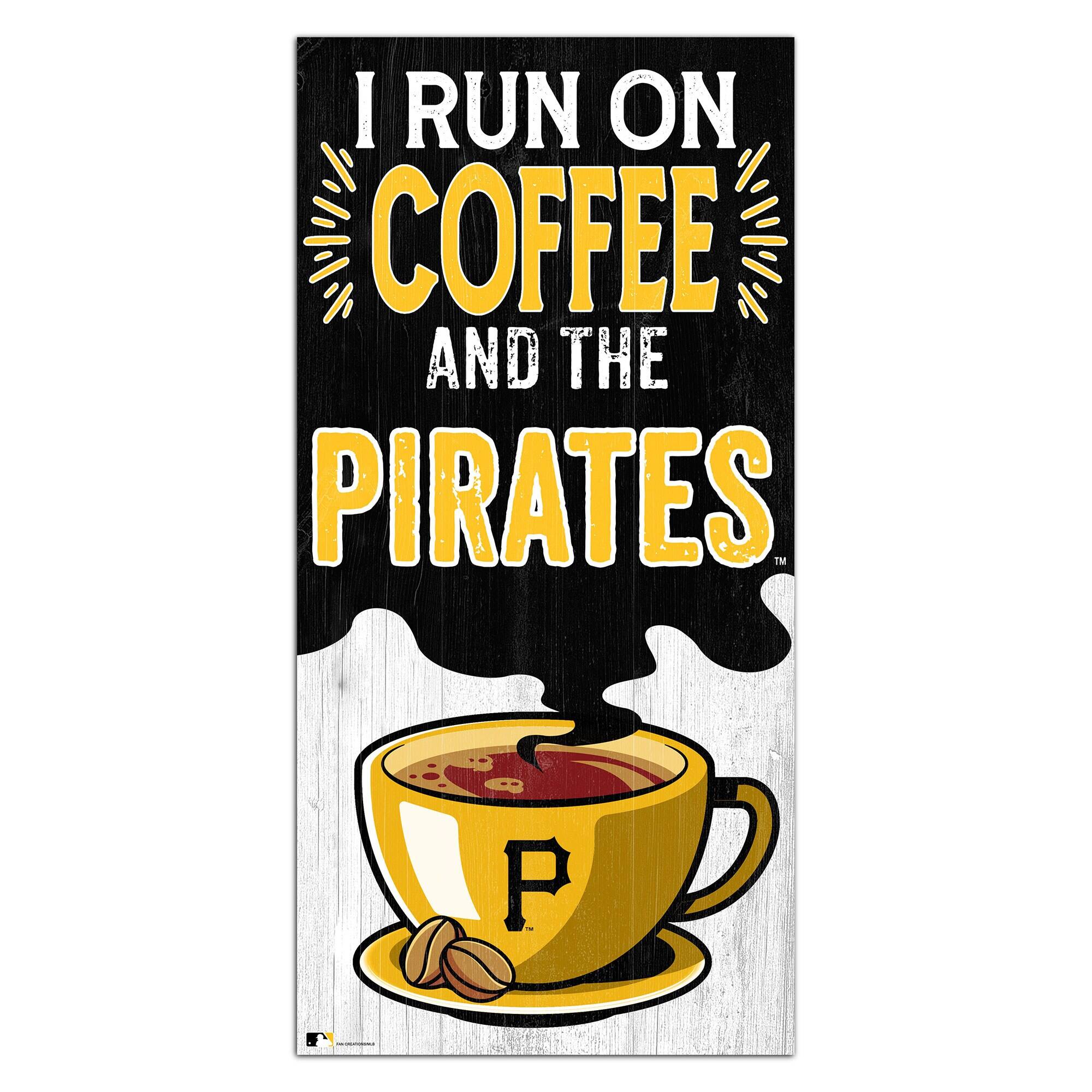 Pittsburgh Pirates 6" x 12" Coffee Wall Art