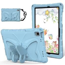 Dteck - Kids Case for Apple iPad (A16) 11" 2025/Pro 11 (2024)/10th Gen (2022) with Strap & Stand,Shockproof EVA Protective Cover - Lightblue