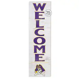 Jardine - ECU Pirates 10'' x 35'' Indoor/Outdoor Welcome Sign - White