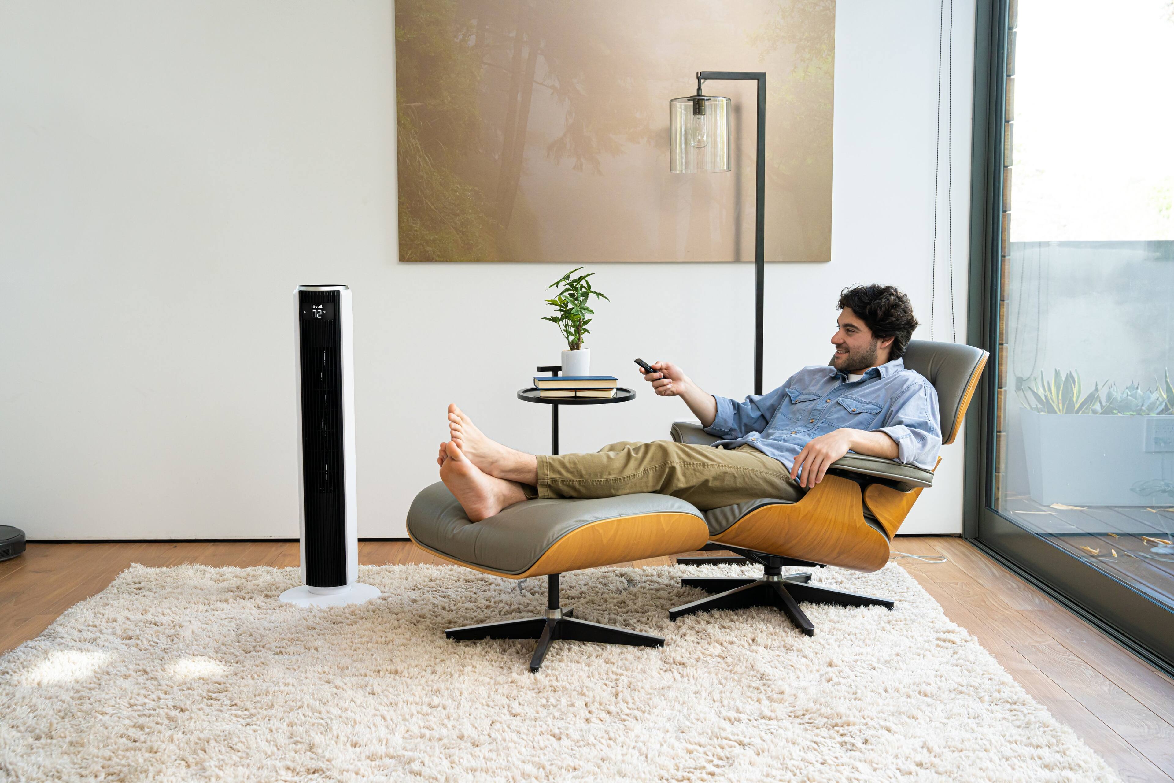 Alt View 18. Levoit - Classic 36-Inch Smart Tower Fan - Black.