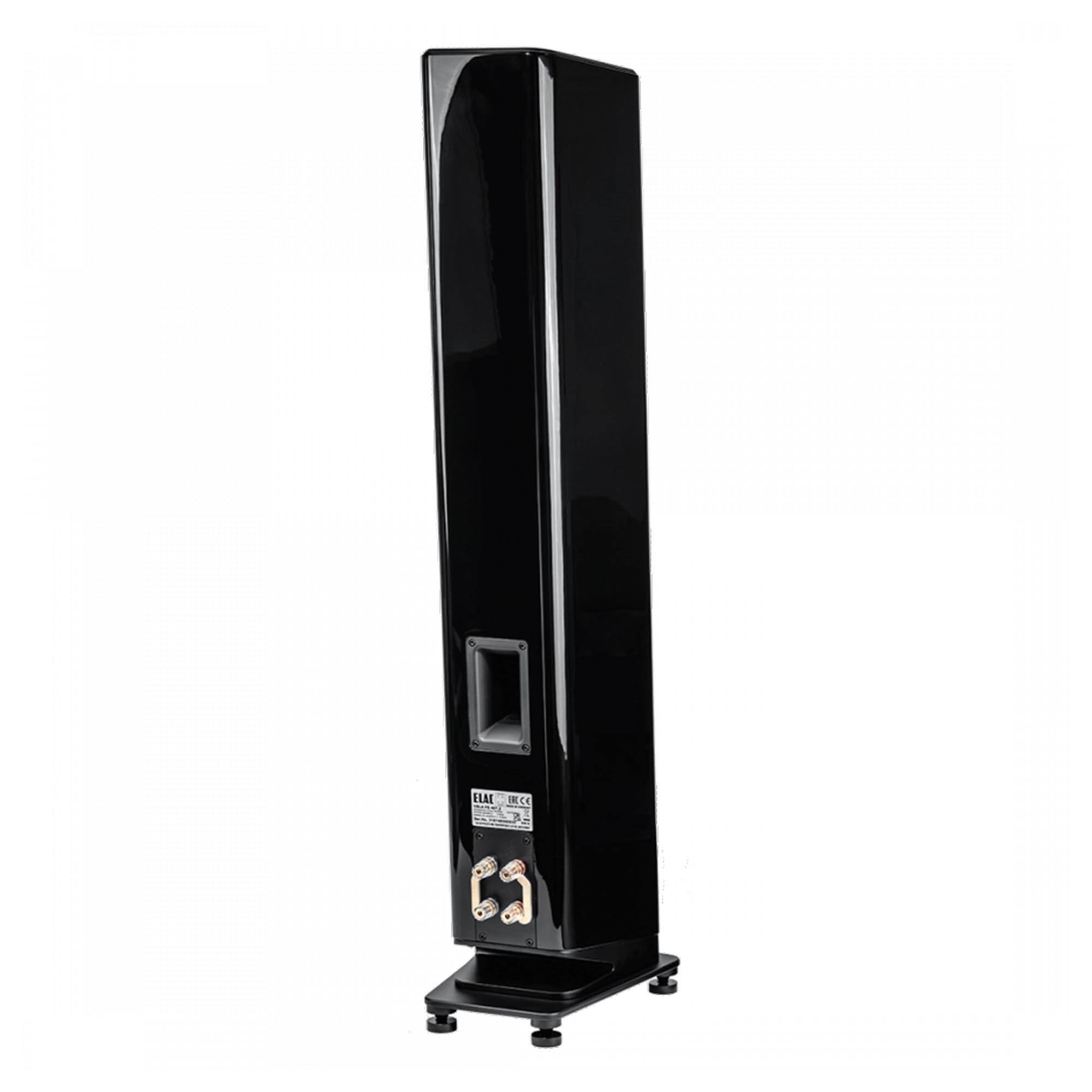 Alt View 3. ELAC - Elac VFS407.2-GB - 6" 2.5-Way Floorstanding Speaker - Gloss Black, Sold Individually - Black/Gray.