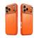 Left. i-Blason - i-Blason Ares Flip Case for iPhone 17 Pro Max – MagSafe, Kickstand, Screen Protector, Drop Protection - Coral.